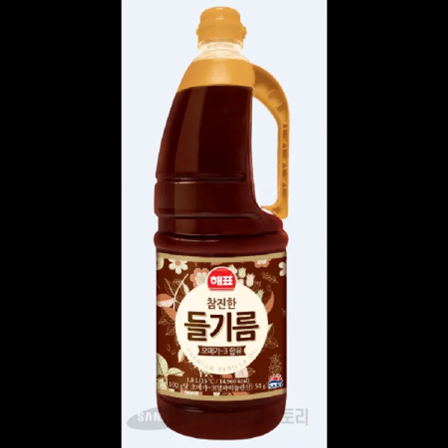 (16:30마감)참진한들기름(1.8L/EA/들기름:중국산/해표) 이미지