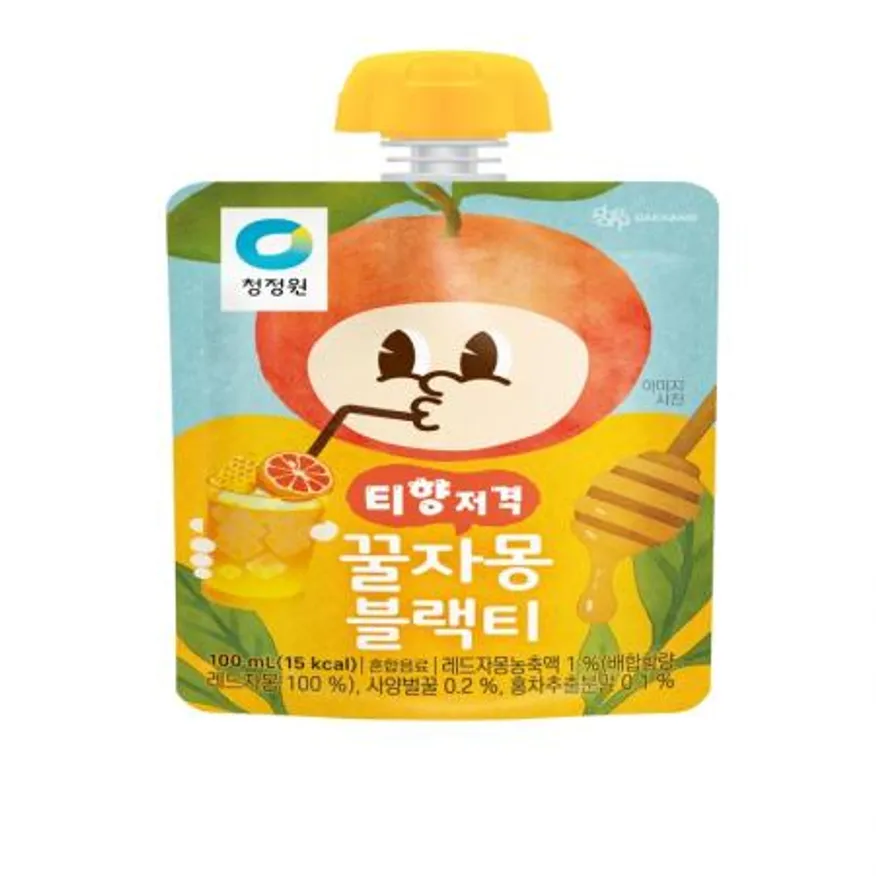 (16:30마감(D) 티향저격꿀자몽블랙티(청정원/100ML*40EA)BOX 이미지