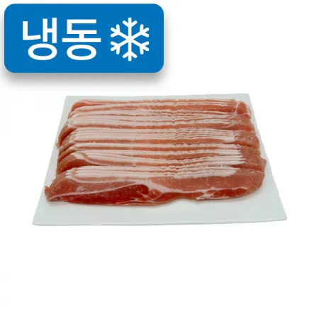 냉동돈삼겹살[3mm슬라이스](네덜란드산/1kg내외)