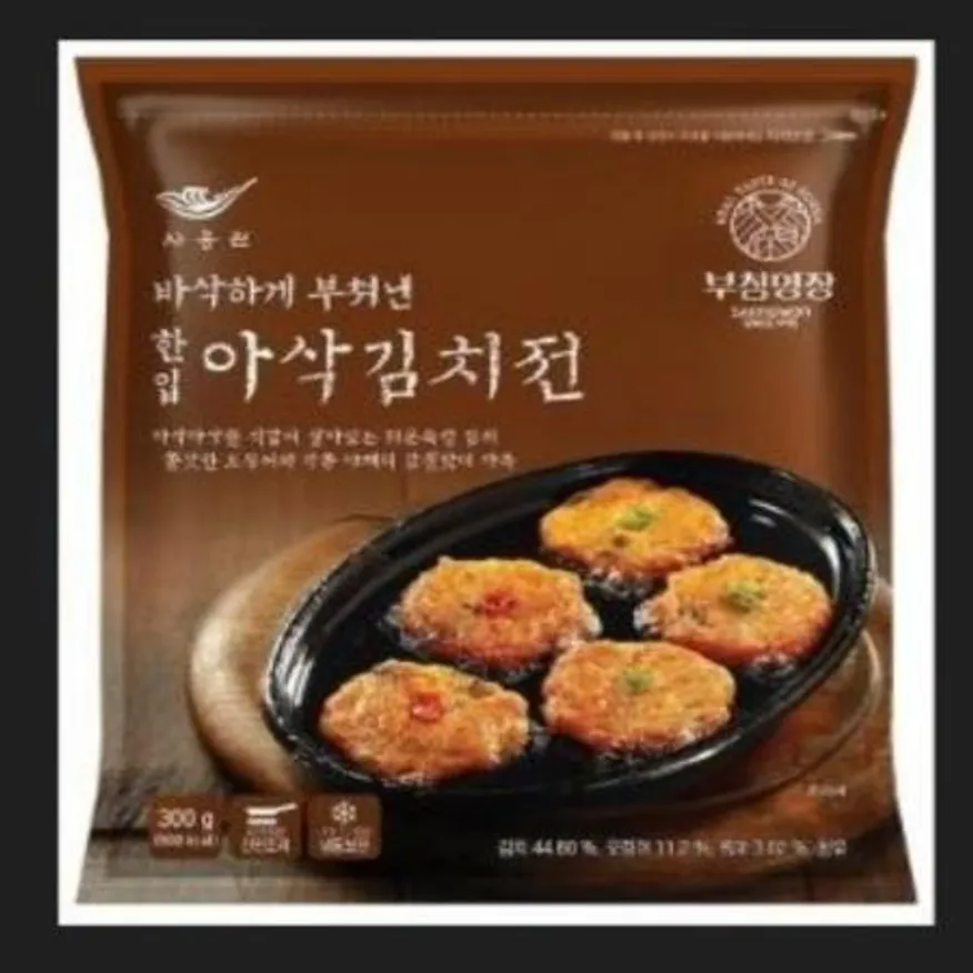 (16:30마감(D) 한입아삭김치전(사옹원/부침명장/300G)EA 이미지