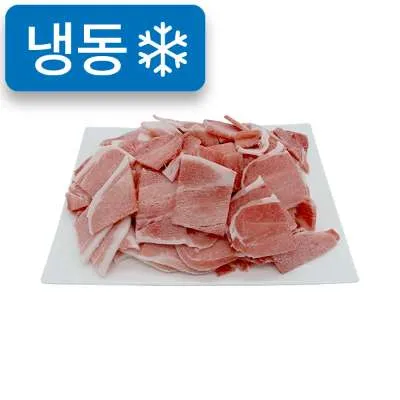 냉동돈전지[5*5*0.5cm제육,불고기용](1kg내외/미국산)