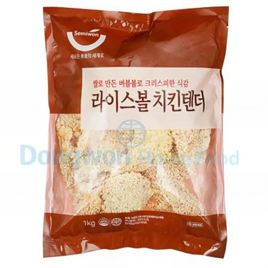 (16:30마감(D) 라이스볼치킨텐더(계육:국내산/세미원/약18입/1kg)EA 이미지
