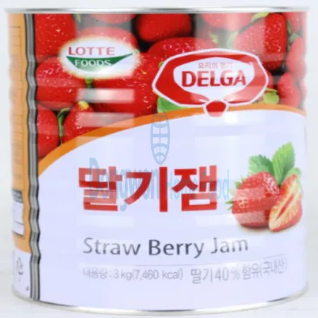 (16:30마감(D) 델가딸기잼(롯데웰푸드/실온/캔/3kg)EA 이미지