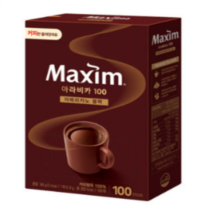 (16:30마감(D) 아라비카100아메리카노블랙(맥심/100T)EA 이미지