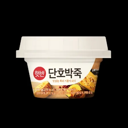 (16:30마감)햇반(267G/EA/CJ/단호박:중국산/호박:베트남산/단호박죽) 이미지