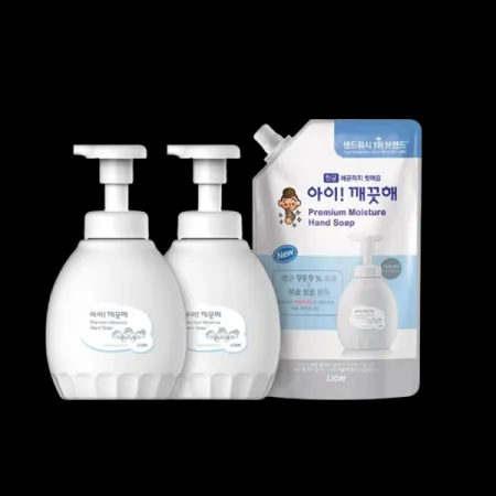코스트코/LION-아이깨끗해 프리미엄 핸드워시 450ML x 2, 리필 600ML 이미지