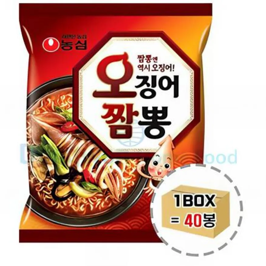 (16:30마감(D) 오징어짬뽕(농심/124g*40입)BOX 이미지