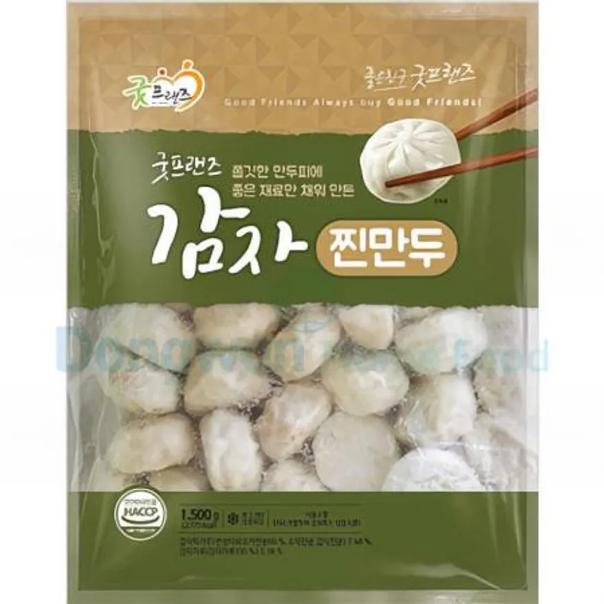(16:30마감(D) 감자찐만두(굿프랜즈/약50입/1.5KG)EA 이미지