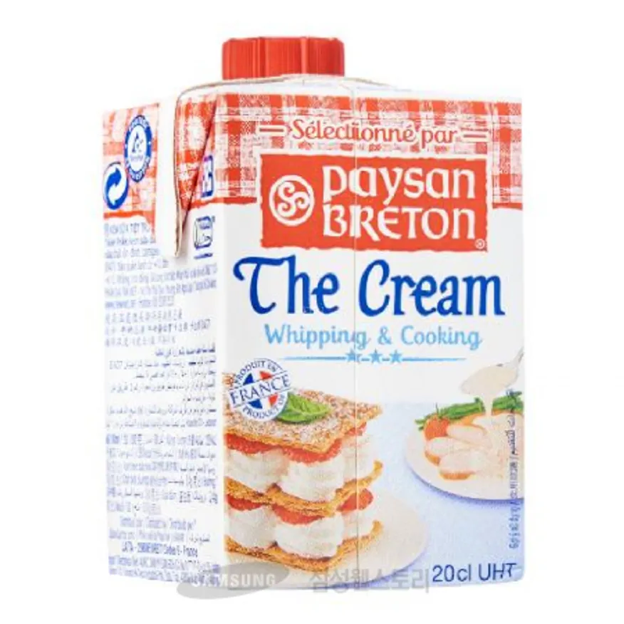 (16:30마감)휘핑크림(200ML/EA/페이장브레통/프랑스산/30%) 이미지