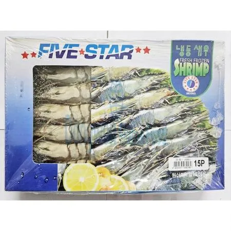 (16:30마감(D) 블랙타이거새우(말레이시아산/냉동/홍다리얼룩/15미/500g)EA 이미지