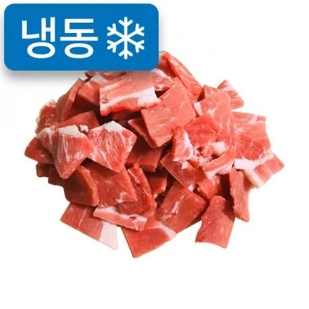냉동한우전각[2*3*0.3cm국거리](500g내외/국내산/1++)