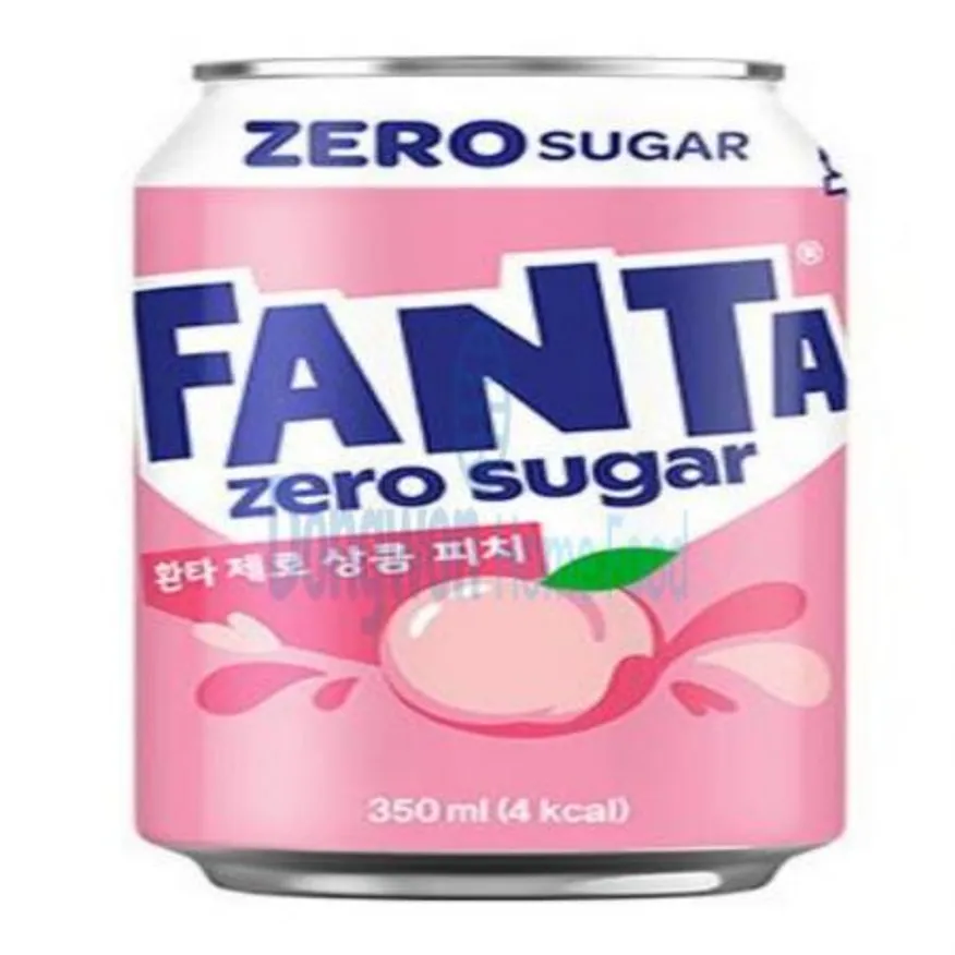 (16:30마감(D) 환타제로(코카콜라/상큼피치/350ML*24EA)BOX 이미지