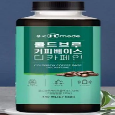 (16:30마감(D) 콜드브루커피베이스디카페인(흥국/440ML)EA 이미지