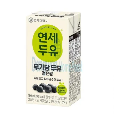 (16:30마감(D) 무가당두유(연세유업/검은콩/190ML)EA 이미지