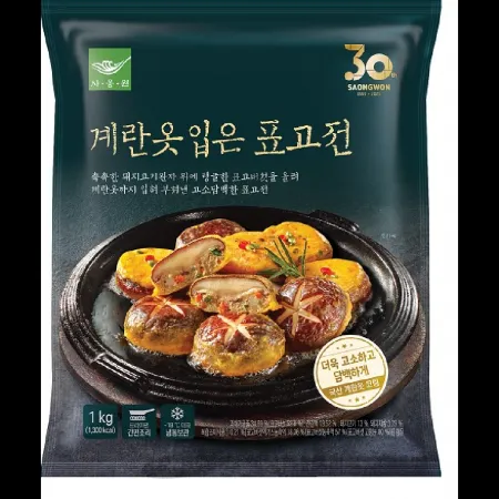 (16:30마감)계란옷입은표고전(사옹원/1KG(48G*약21EA)/PAC/돈육:국산)