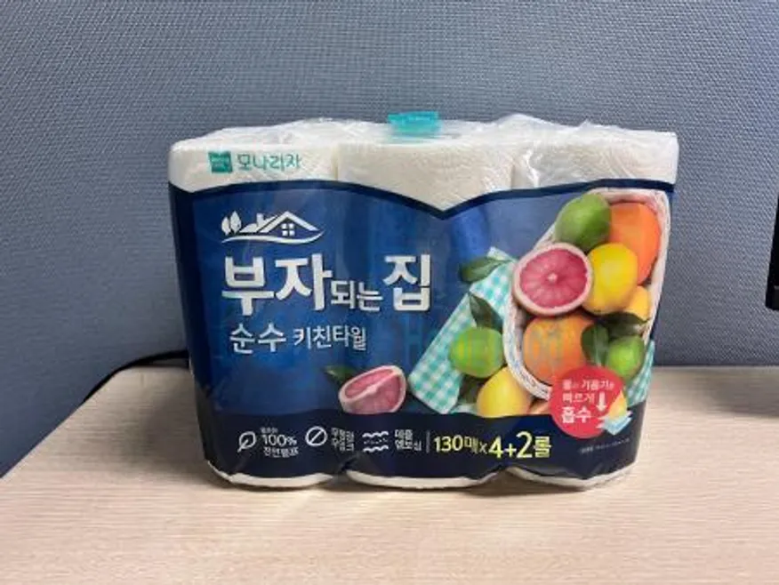 (16:30마감(D) 키친타올(모나리자/2겹/228*114mm/125매*6롤)EA 이미지