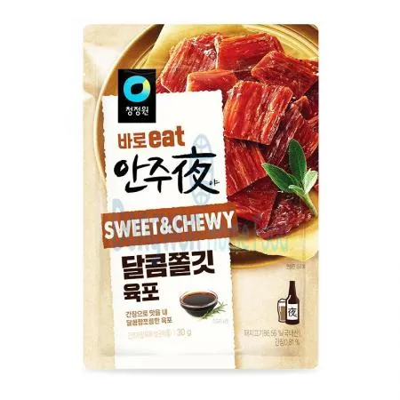 (16:30마감(D) 안주야달콤쫄깃육포(대상/돼지고기:국내산/30g)EA 이미지