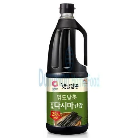 (16:30마감(D) 햇살담은염도낮춘발효다시마간장(대상/1.7L)EA 이미지
