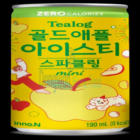 (16:30마감(D) 티로그골드애플아이스티스파클링(이노엔/제로/190ML*30EA)BOX 이미지