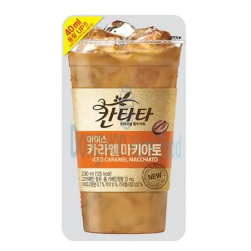 (16:30마감(D) 칸타타아이스카라멜먀끼야또(롯데칠성/파우치/230ML*10입)EA 이미지