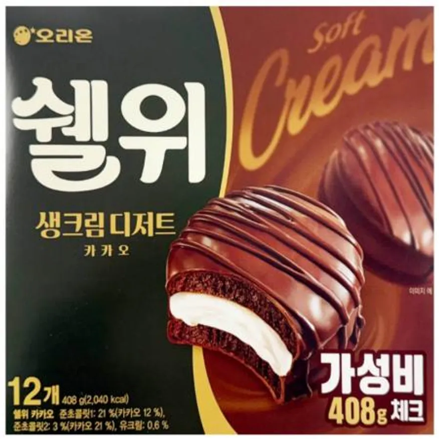 (16:30마감(D) 쉘위카카오(오리온/12입/408G)EA 이미지