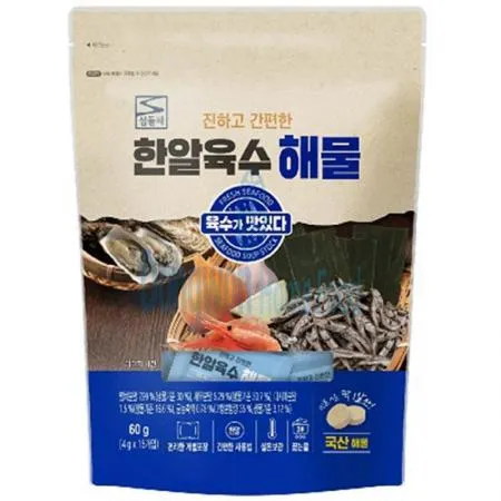 (16:30마감(D) 한알육수해물(섬들채/개별포장/4g*15입)EA 이미지