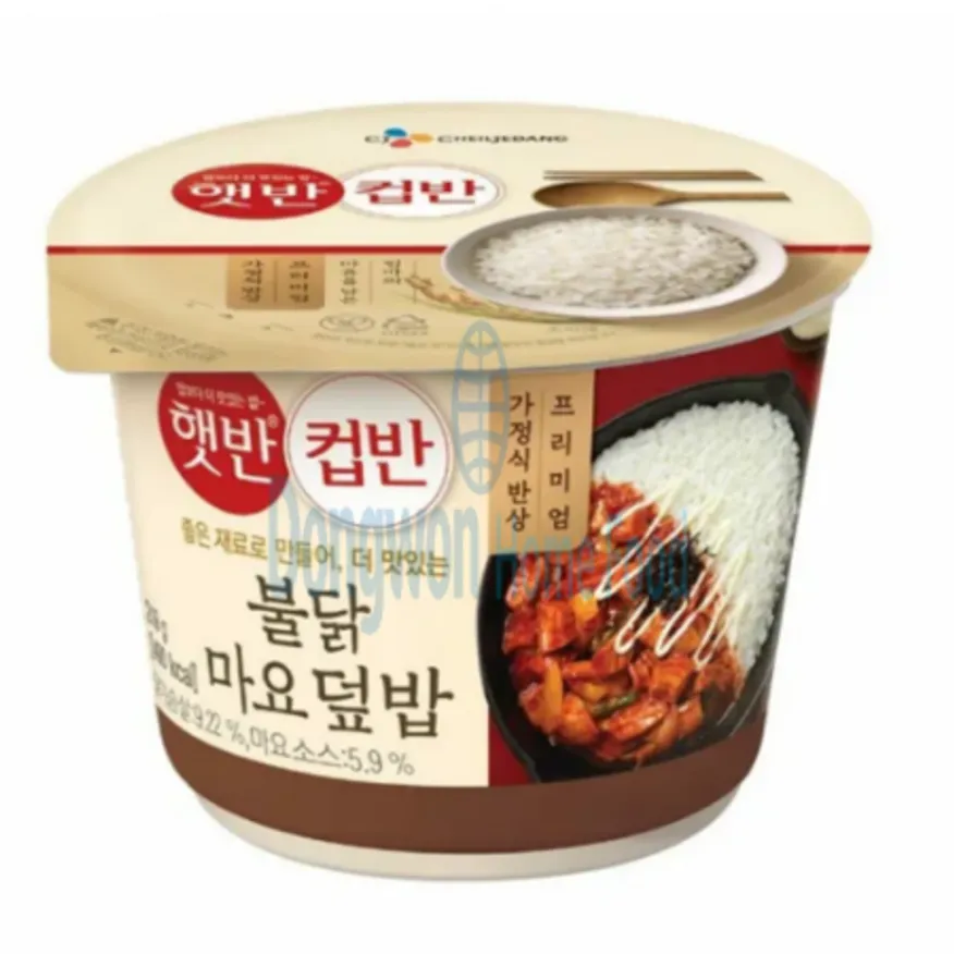 (16:30마감(D) 햇반컵반불닭마요(맵쌀:국산/CJ/219G)EA 이미지