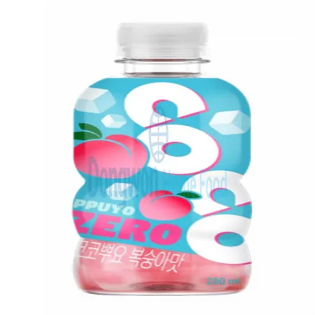(16:30마감(D) 코코뿌요제로(팔도/복숭아/280ML*24EA)BOX 이미지
