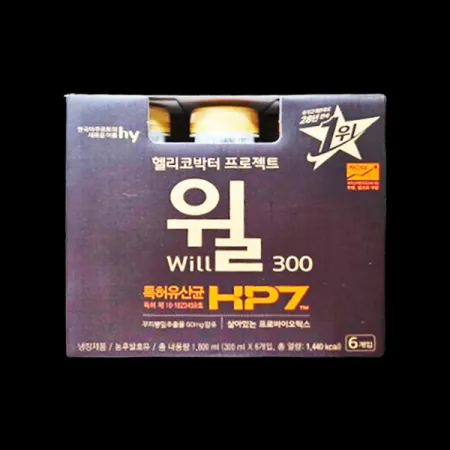 코스트코/HY한국요구르트 헬리코박터 프로젝트 윌 300ML x 6