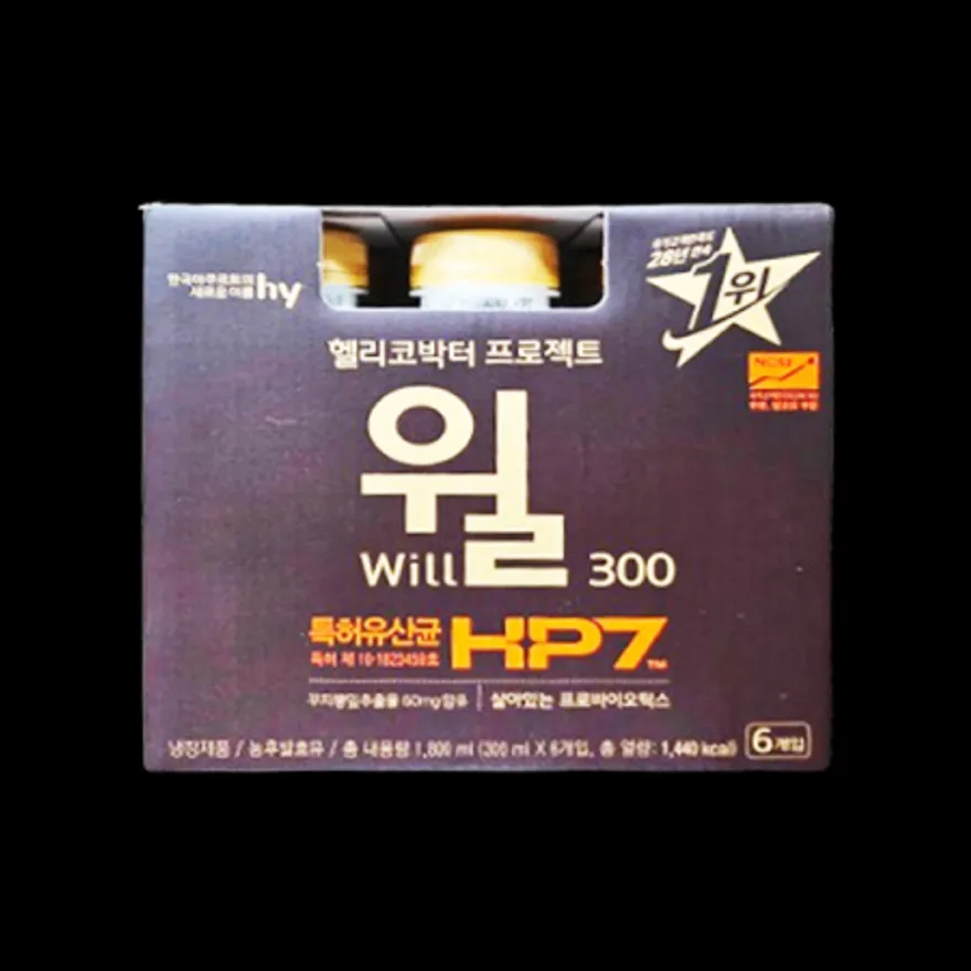 코스트코/HY한국요구르트 헬리코박터 프로젝트 윌 300ML x 6 이미지