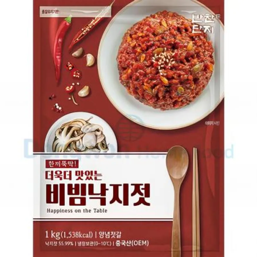 (16:30마감(D) 비빔낙지젓(중국완제/단지/1KG)EA 이미지