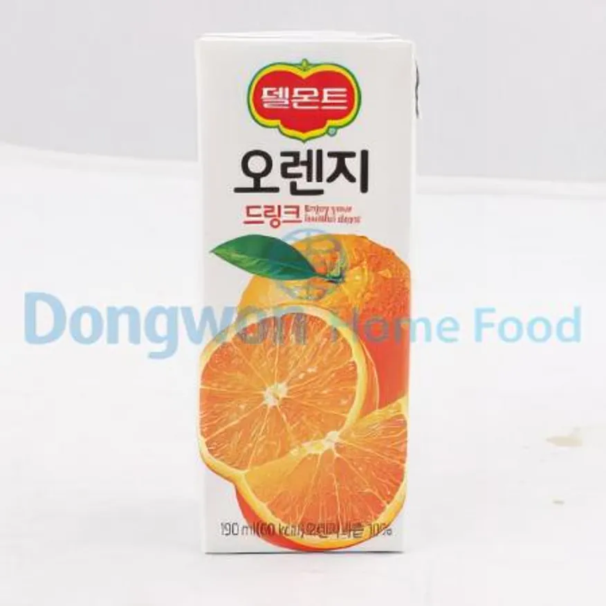 (16:30마감(D) 델몬트오렌지주스(롯데칠성/190mL)EA 이미지