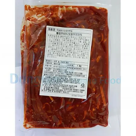 (16:30마감(D) 무말랭이오징어무침(불린무,오징어:중국산/이음푸드/1KG)EA 이미지