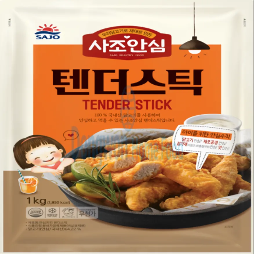 (16:30마감(D) 안심치킨텐더스틱(사조/닭고기:국내산/냉동/1kg)EA 이미지