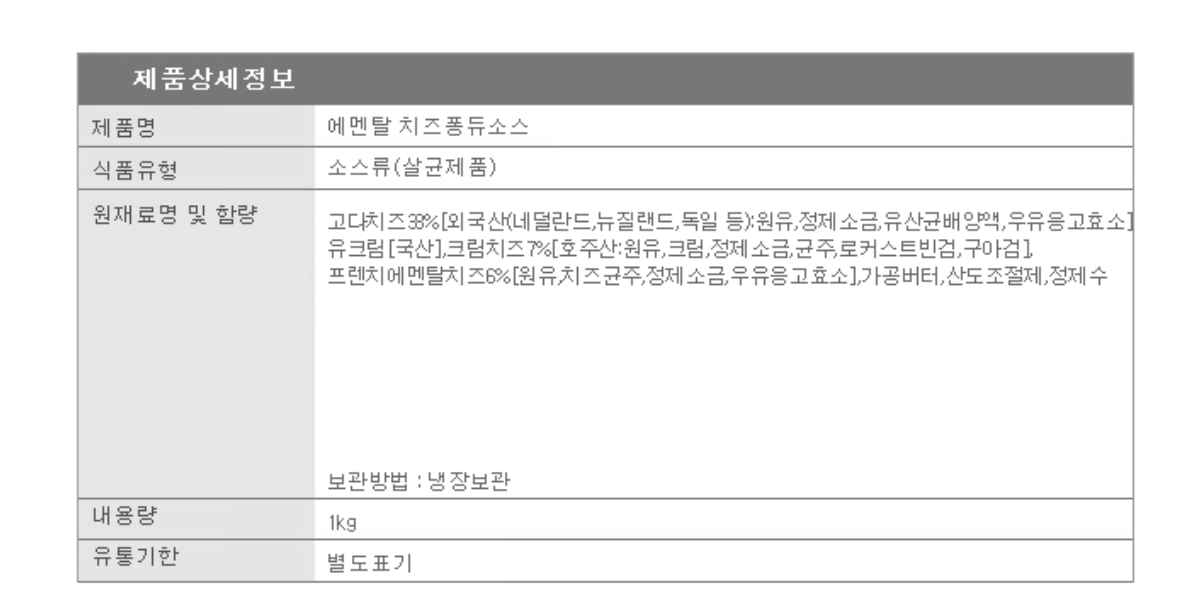 상품정보제공고시