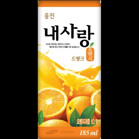 (16:30마감)오렌지주스테트라팩(185ML/EA/24EA/BOX/내사랑드링크) 이미지