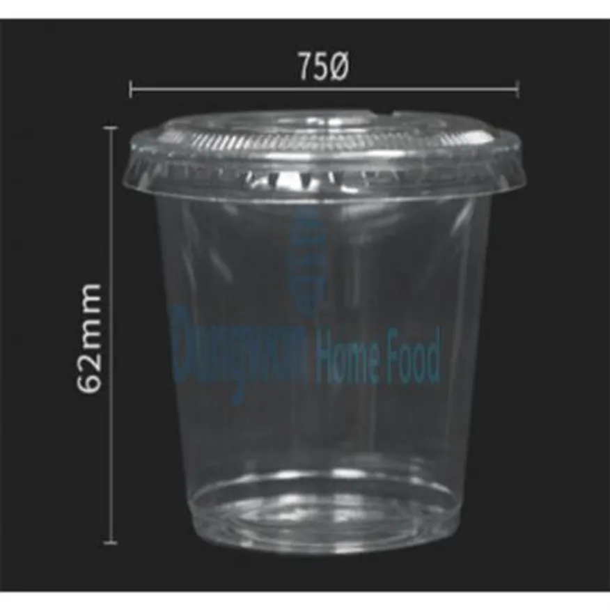 (16:30마감(D) 투명컵(용기만/5.5oz/Ø75*62mm/100입)EA 이미지