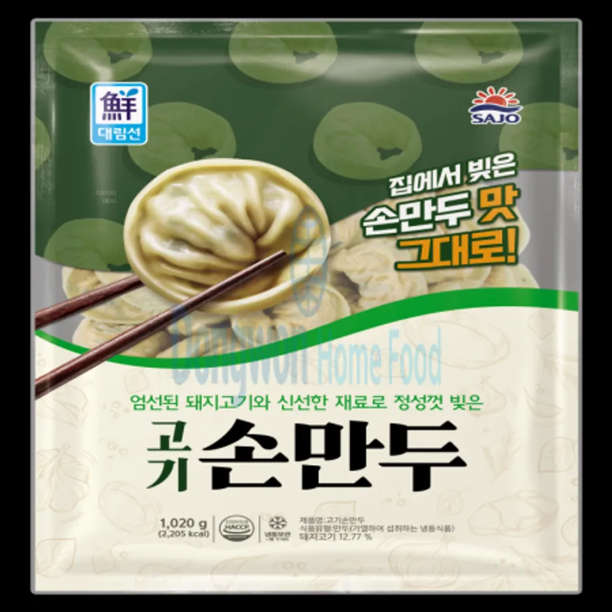 (16:30마감(D) 고기손만두(사조대림/약34입/냉동/1.02KG)EA 이미지