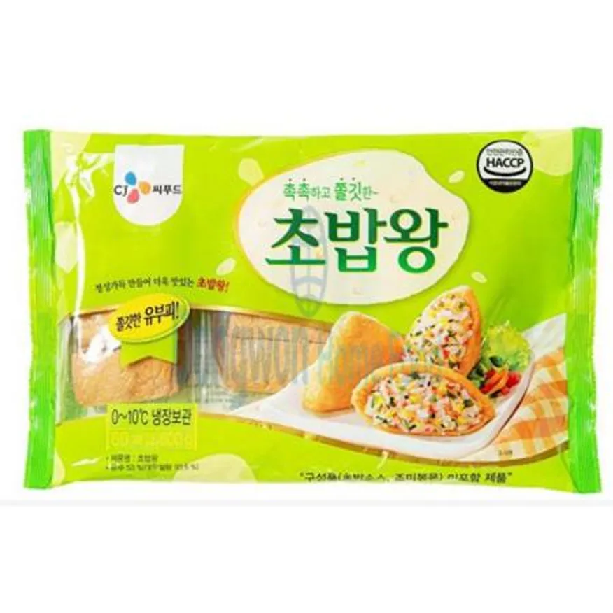 (16:30마감(D) 초밥왕유부(대두:외국산/CJ씨푸드/네모/냉장/600G)EA 이미지