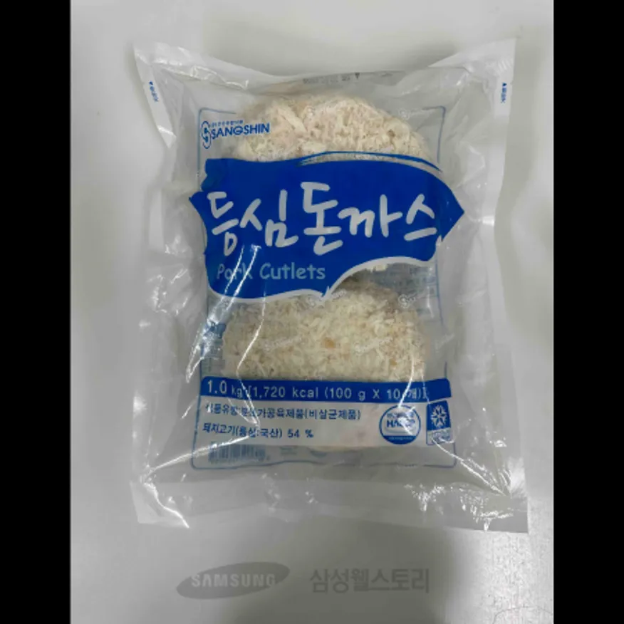 (16:30마감)등심돈가스(등심54)(상신/1KG(100G*10EA)/PAC/돈등심:국산) 이미지