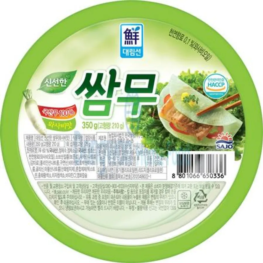 (16:30마감(D) 와사비무쌈(국산/사조대림/350g)EA 이미지