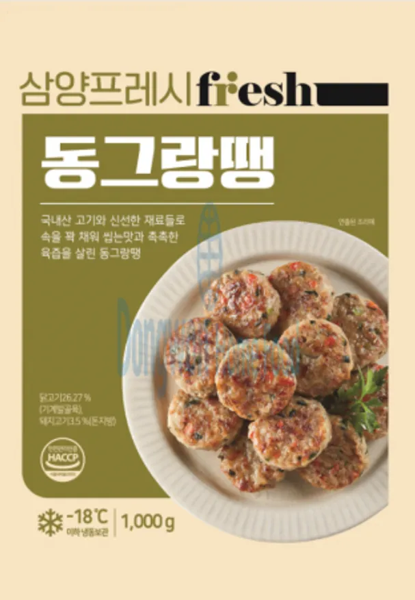 (16:30마감(D) 삼양프레시동그랑땡(삼양/닭고기:국내산,돼지고기:국내산/1kg)EA 이미지