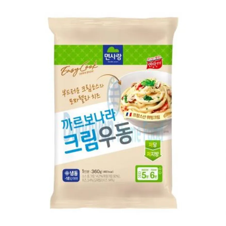 (16:30마감(D) 까르보나라크림우동(면사랑/360G*18EA)BOX 이미지