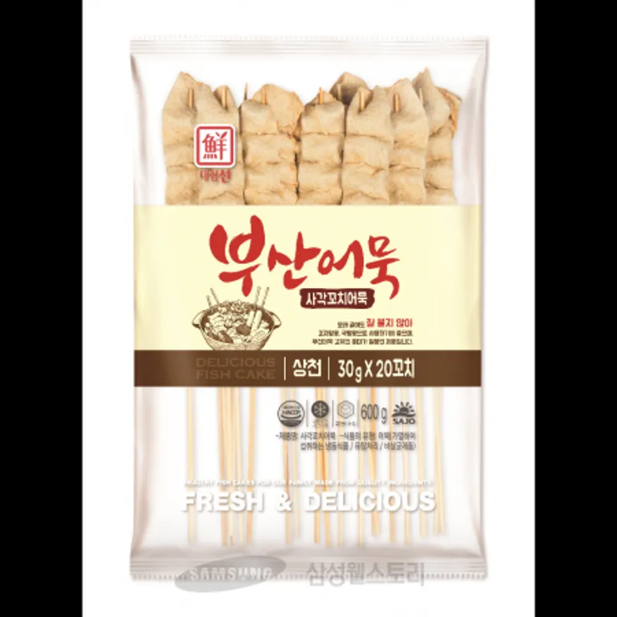 (16:30마감)사각꼬치어묵(중/대림/600G(30G*20EA)/PAC/연육:외국산) 이미지