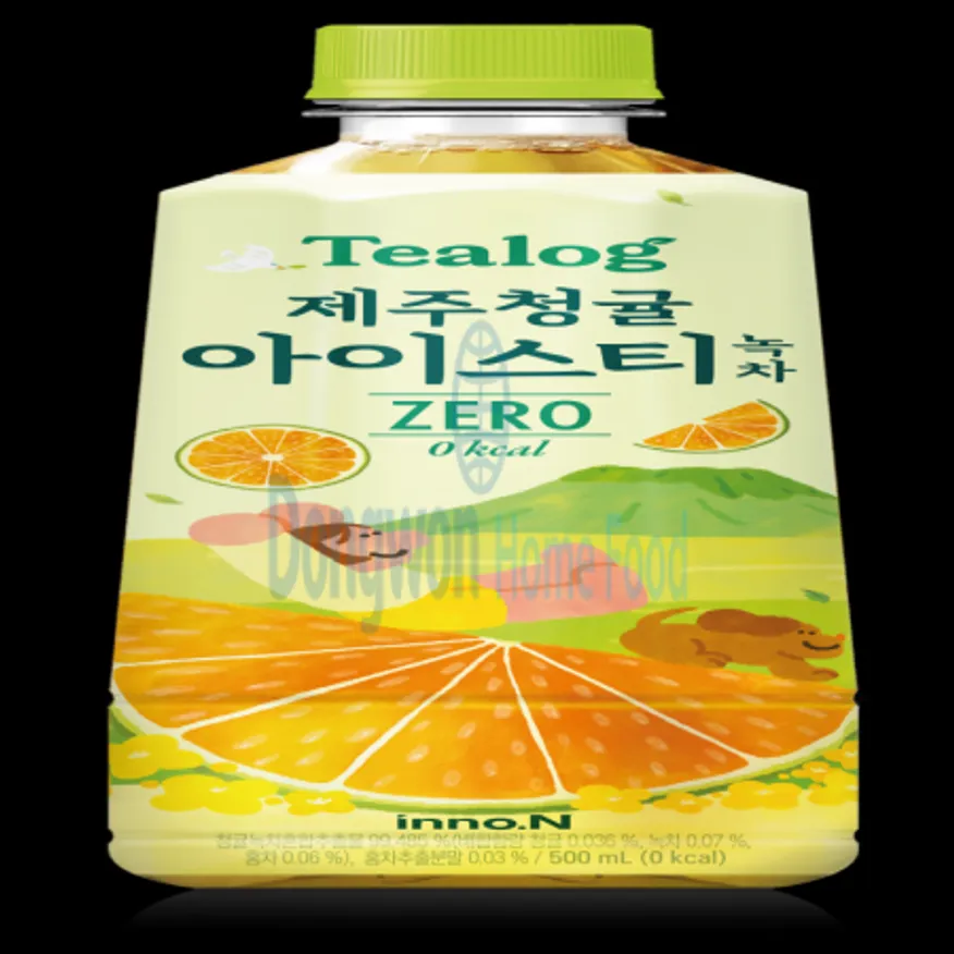 (16:30마감(D) 티로그제주청귤아이스티녹차(이노엔/500ML*24EA)BOX 이미지