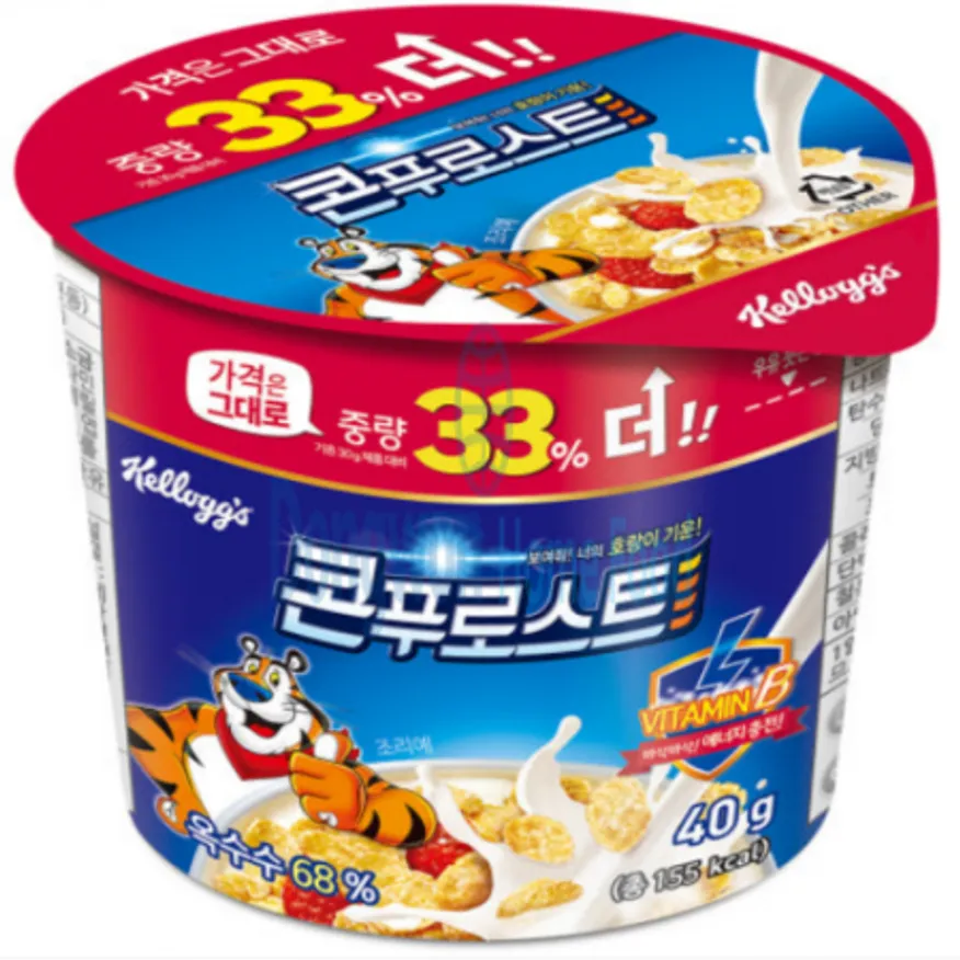 (16:30마감(D) 콘푸로스트컵(켈로그/40G/시리얼)EA 이미지