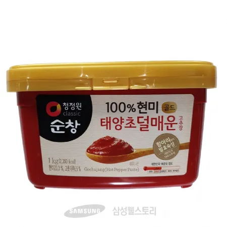 (16:30마감)태양초현미덜매운고추장골드(1KG/EA/대상) 이미지