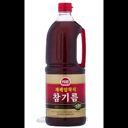(16:30마감)재래압착식참기름(1.8L/EA/참깨분말:미얀마산/해표) 이미지