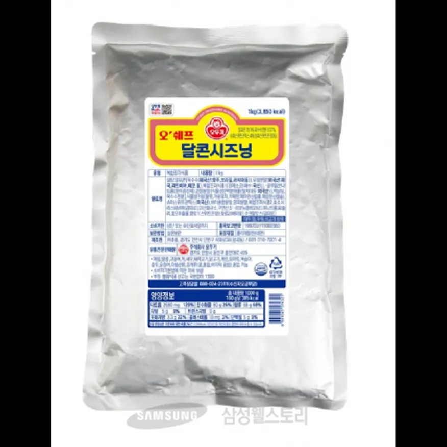 (16:30마감)오쉐프달콘시즈닝,오뚜기,1KG/PAC,5PAC/BOX 이미지
