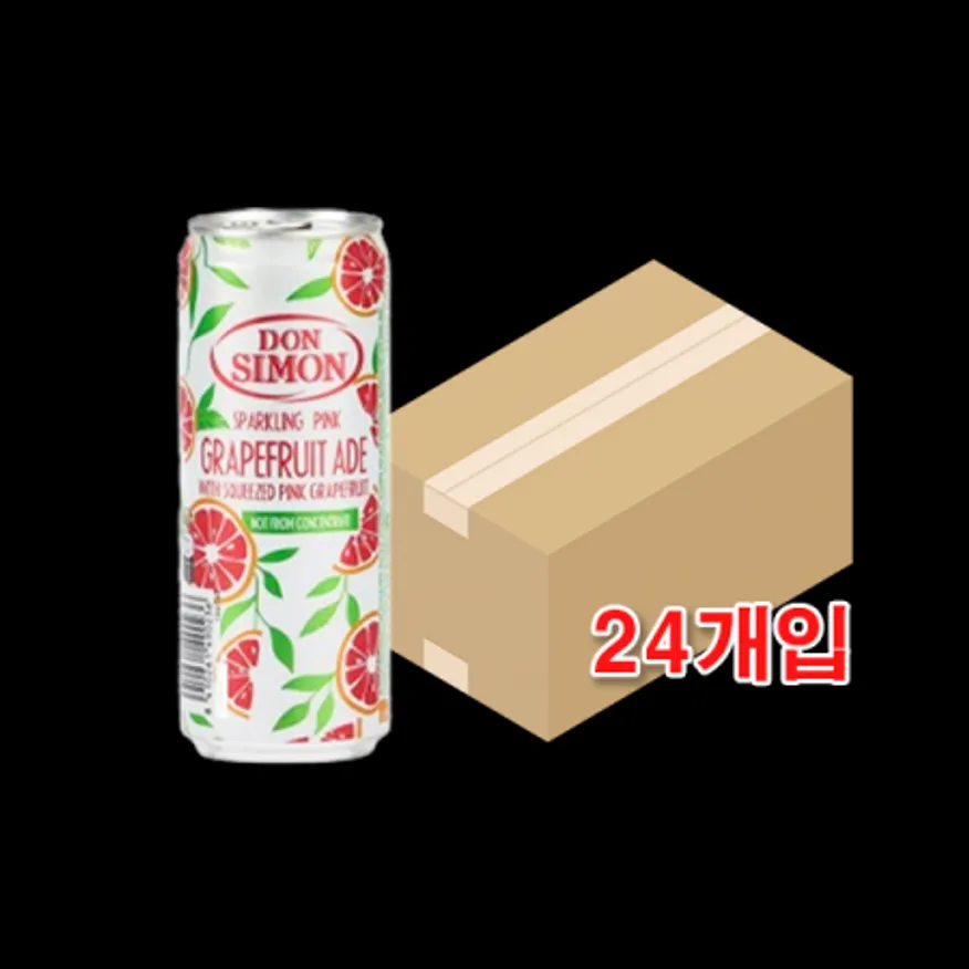 (16:30마감(L)스파클링자몽에이드(돈시몬/박스/330ml*24개) 이미지